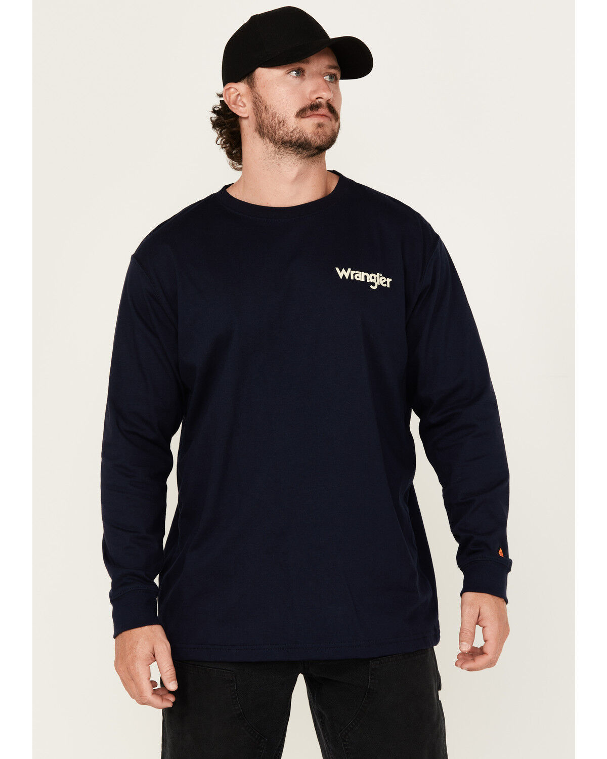 Wrangler Men's FR Skull Logo Long Sleeve Work Shirt