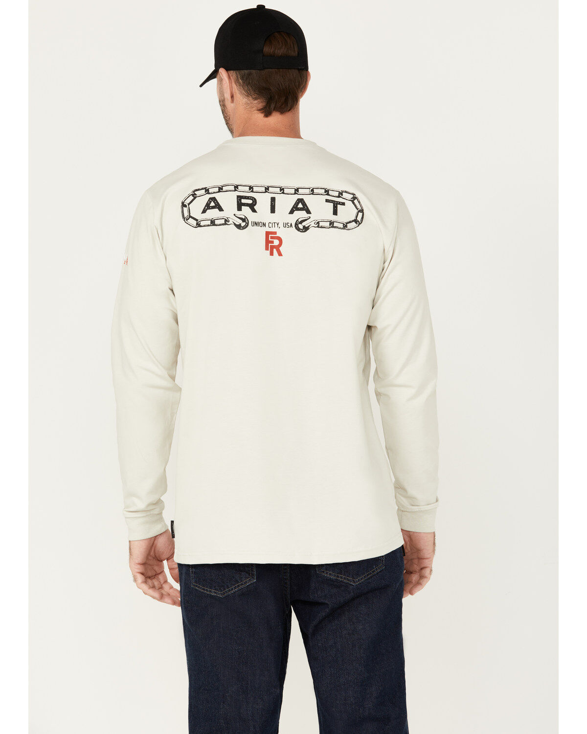 Ariat Men's FR Chain Hook Long Sleeve Graphic Work T-Shirt