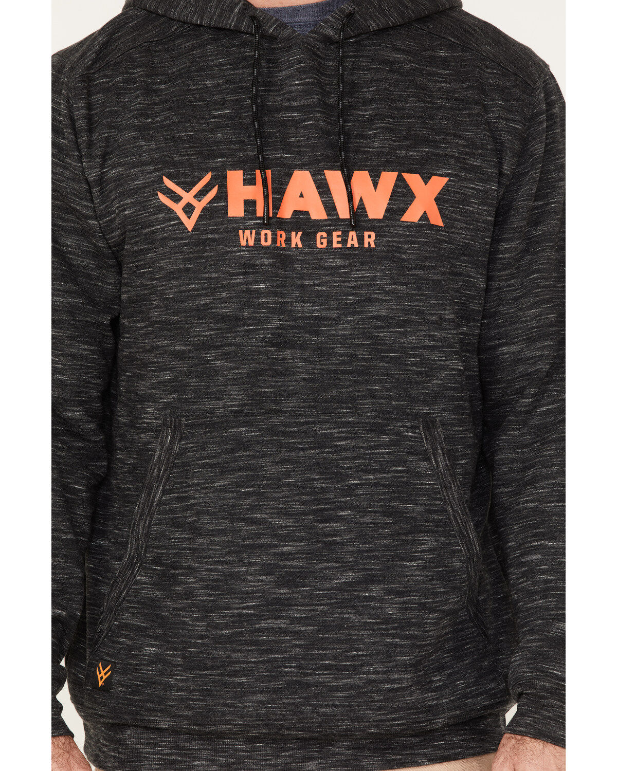 Hawx Men's Graphic Slub Pullover Hooded Work Sweatshirt