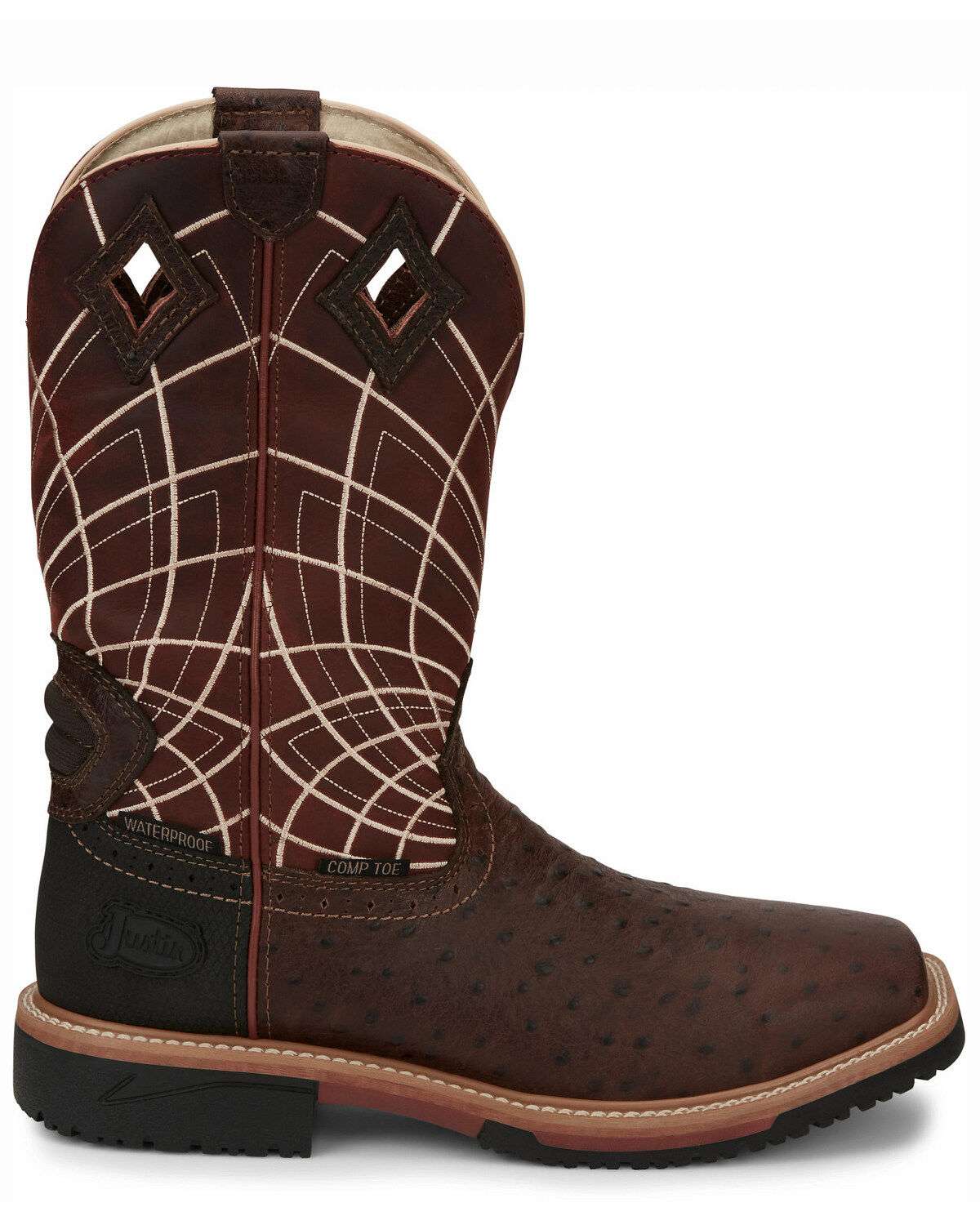 Justin Men's Derrickman Western Work Boots - Composite Toe