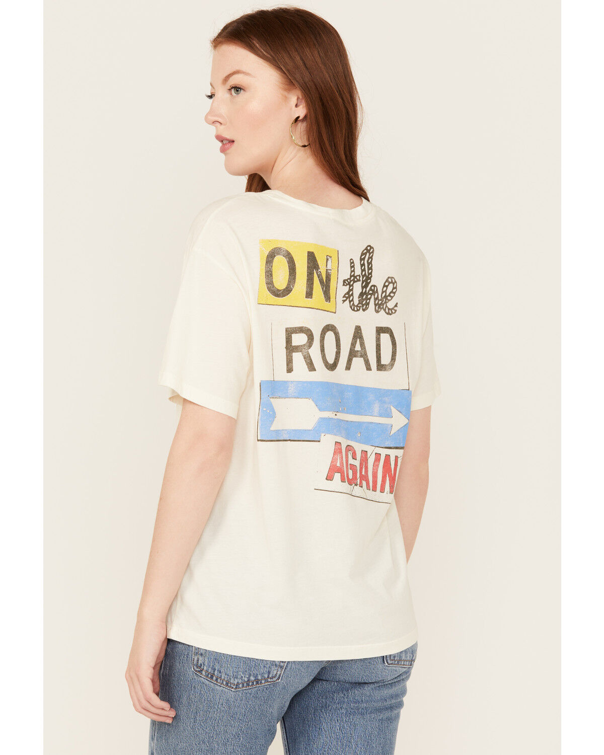 Day Dreamer Women's Willie Nelson On The Road Short Sleeve Graphic Tee