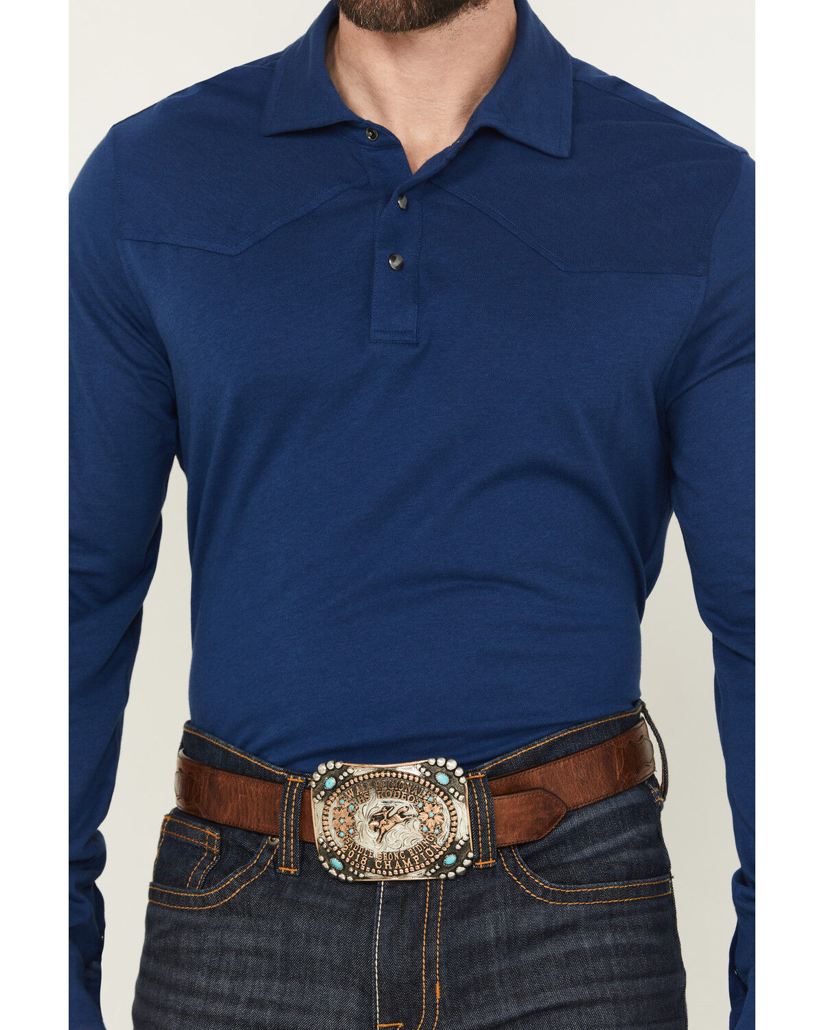 Cody James Black 1978® Men's Drifter Solid Long Sleeve Polo