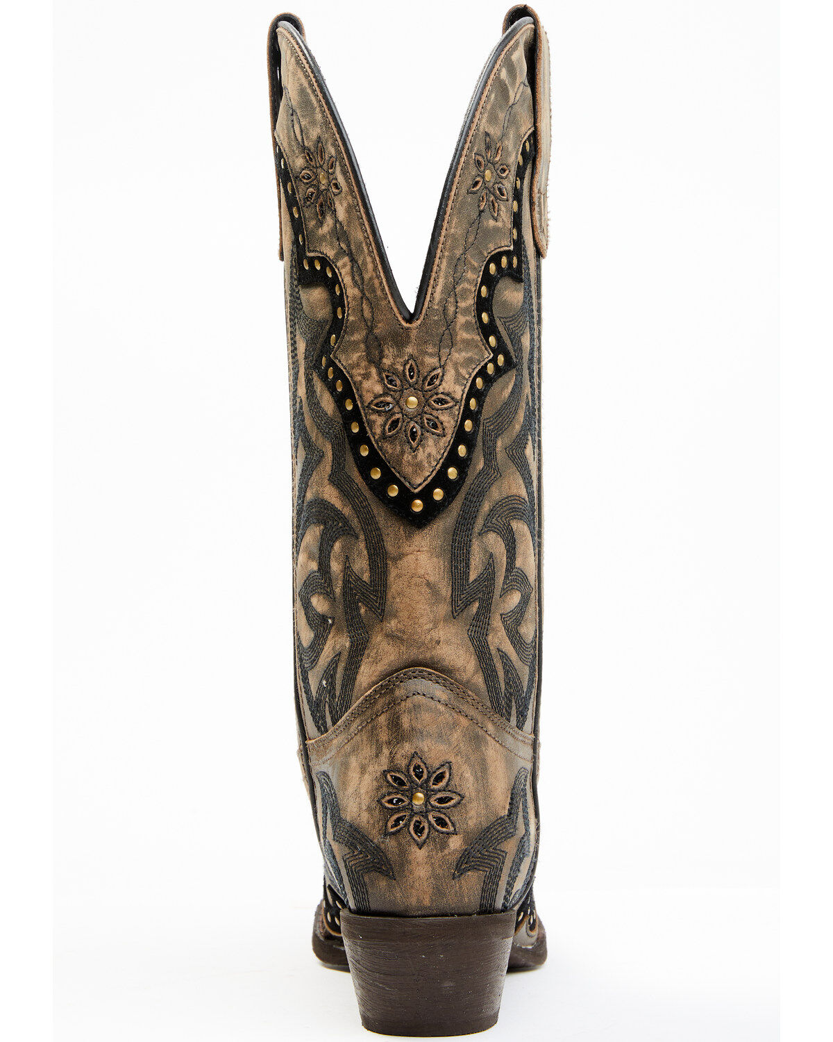 Laredo Women's Skyla Floral Studded Western Performance Boots - Snip Toe