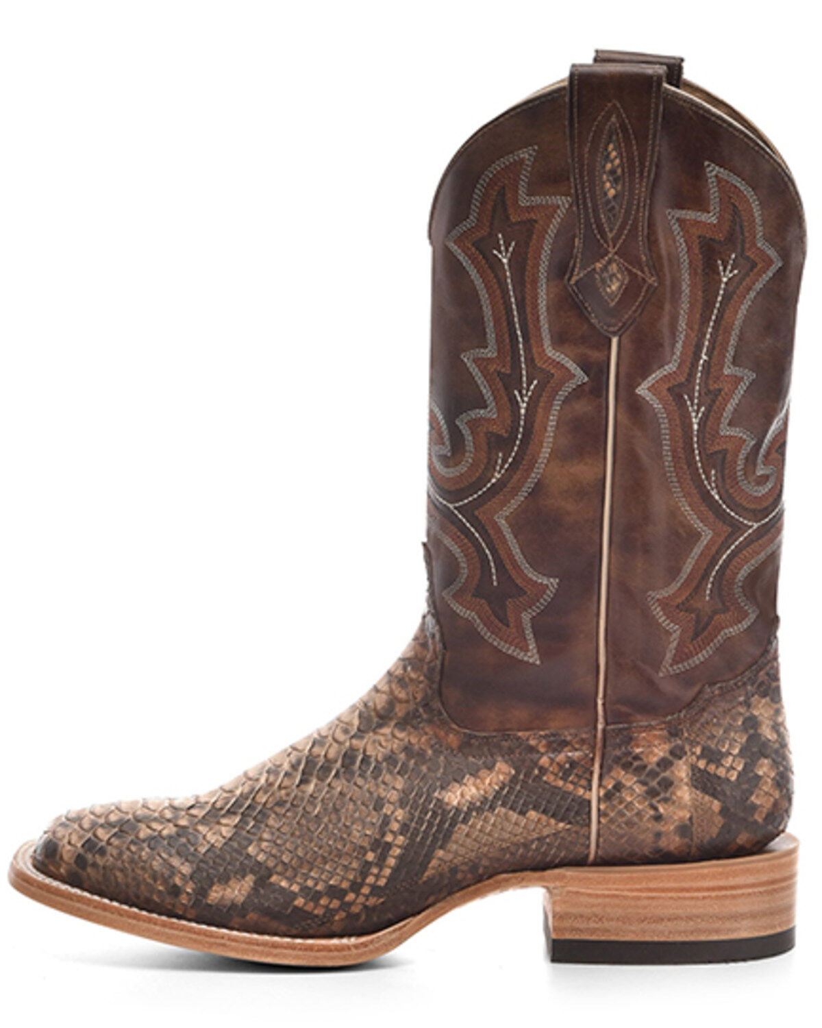 Corral Men's Exotic Python Western Boots - Broad Square Toe