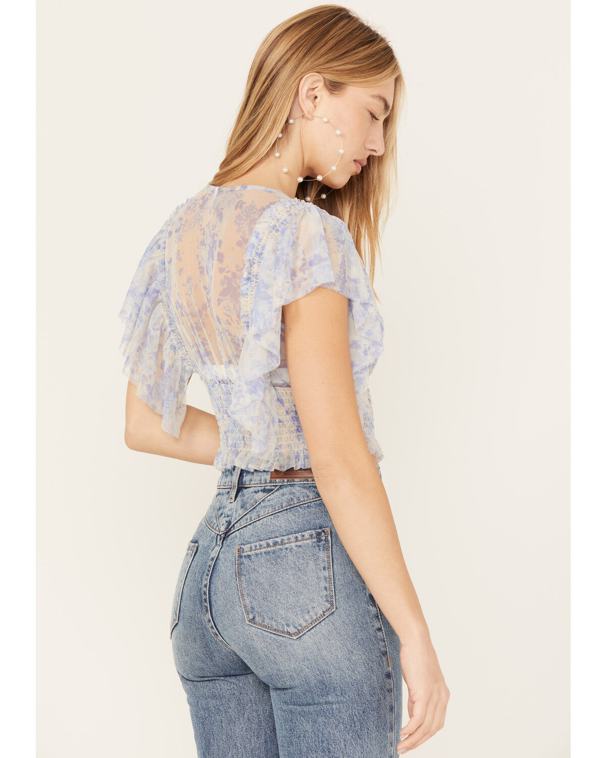 Free People Women's Sugar Mesh Blouse