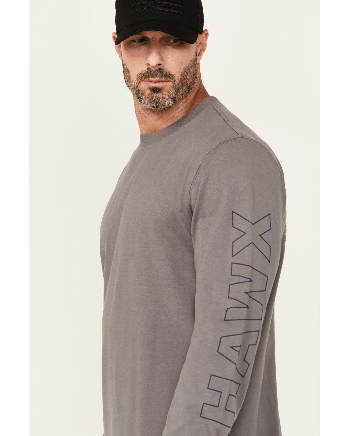 Hawx Men's Roughneck Long Sleeve Graphic Work T-Shirt