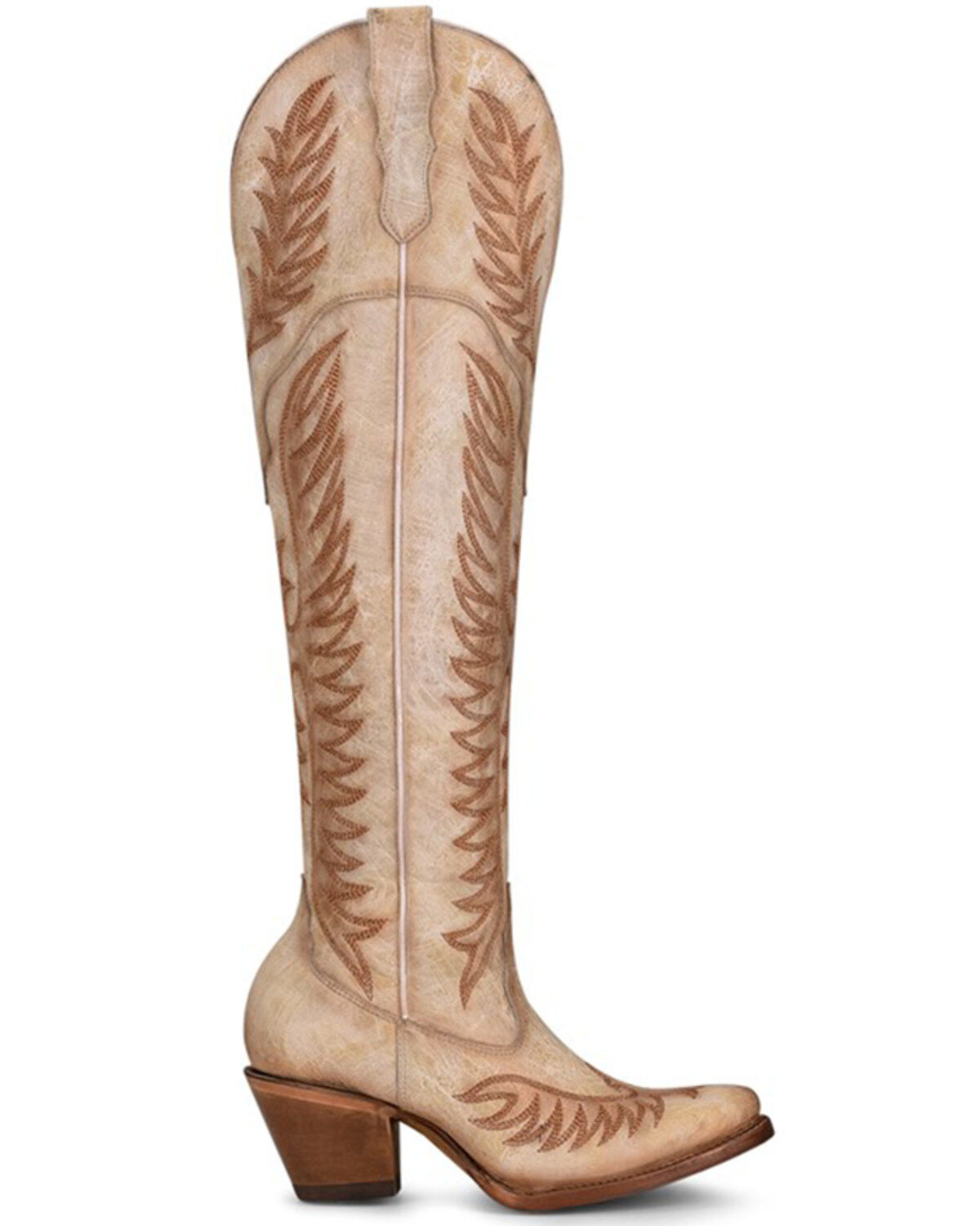 Corral Women's White Embroidery Western Boots - Round Toe