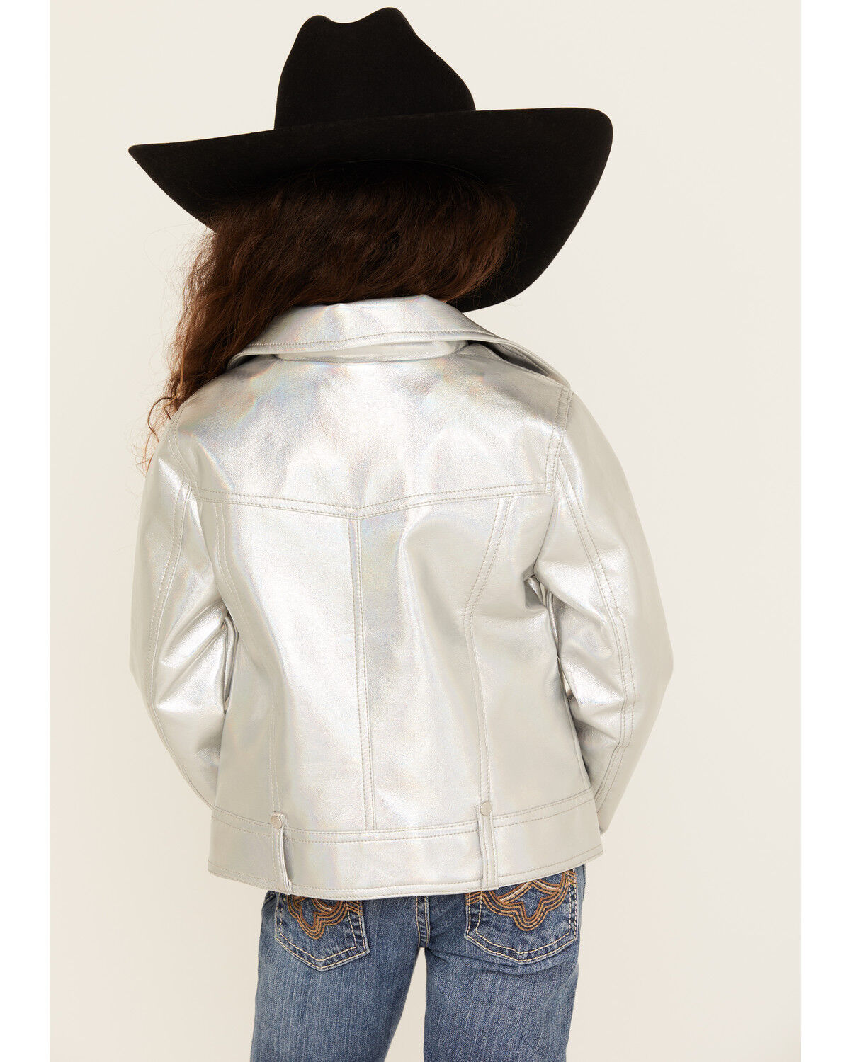 Urban Republic Girls' Metallic Moto Jacket