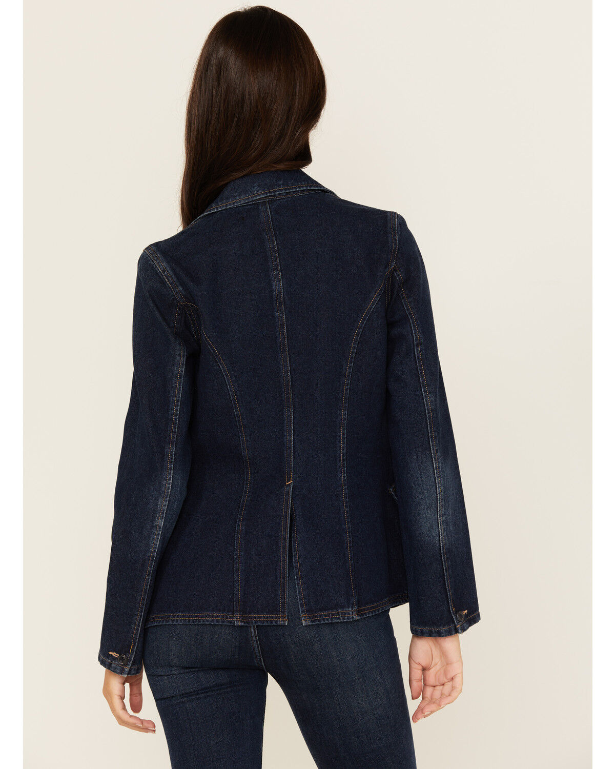 Boom Boom Jeans Women's Dark Wash Denim Blazer