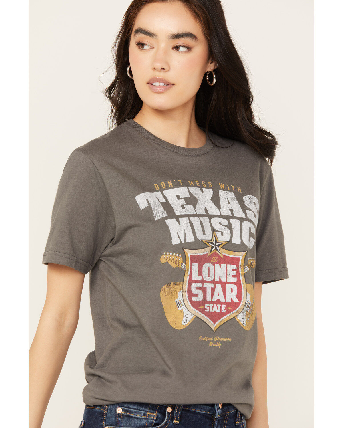 Bohemian Cowgirl Women's Don't Mess With Texas Lone Star Short Sleeve Graphic Tee