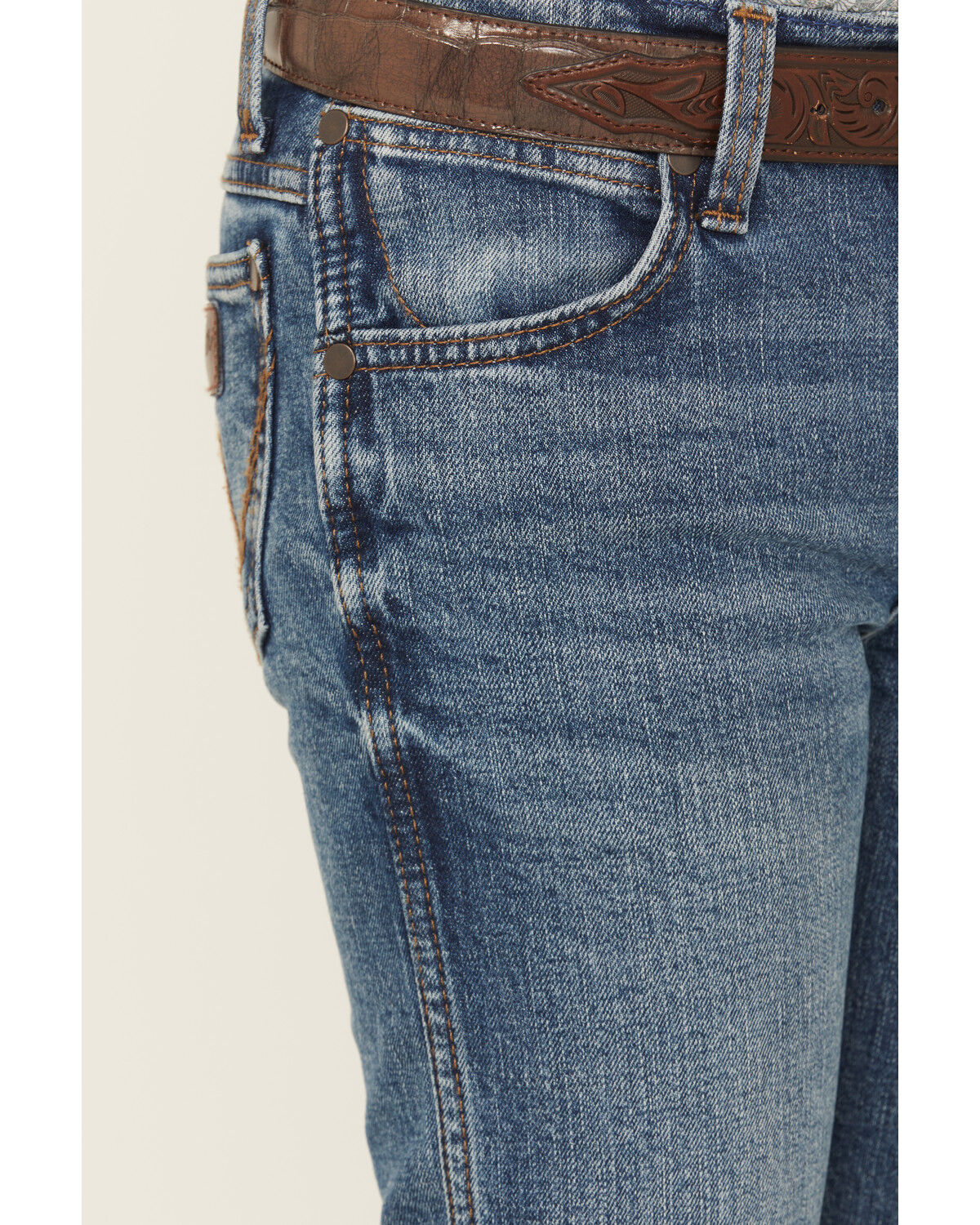 Wrangler Retro Boys' Medium Wash Slim Bootcut Stretch Denim Jeans