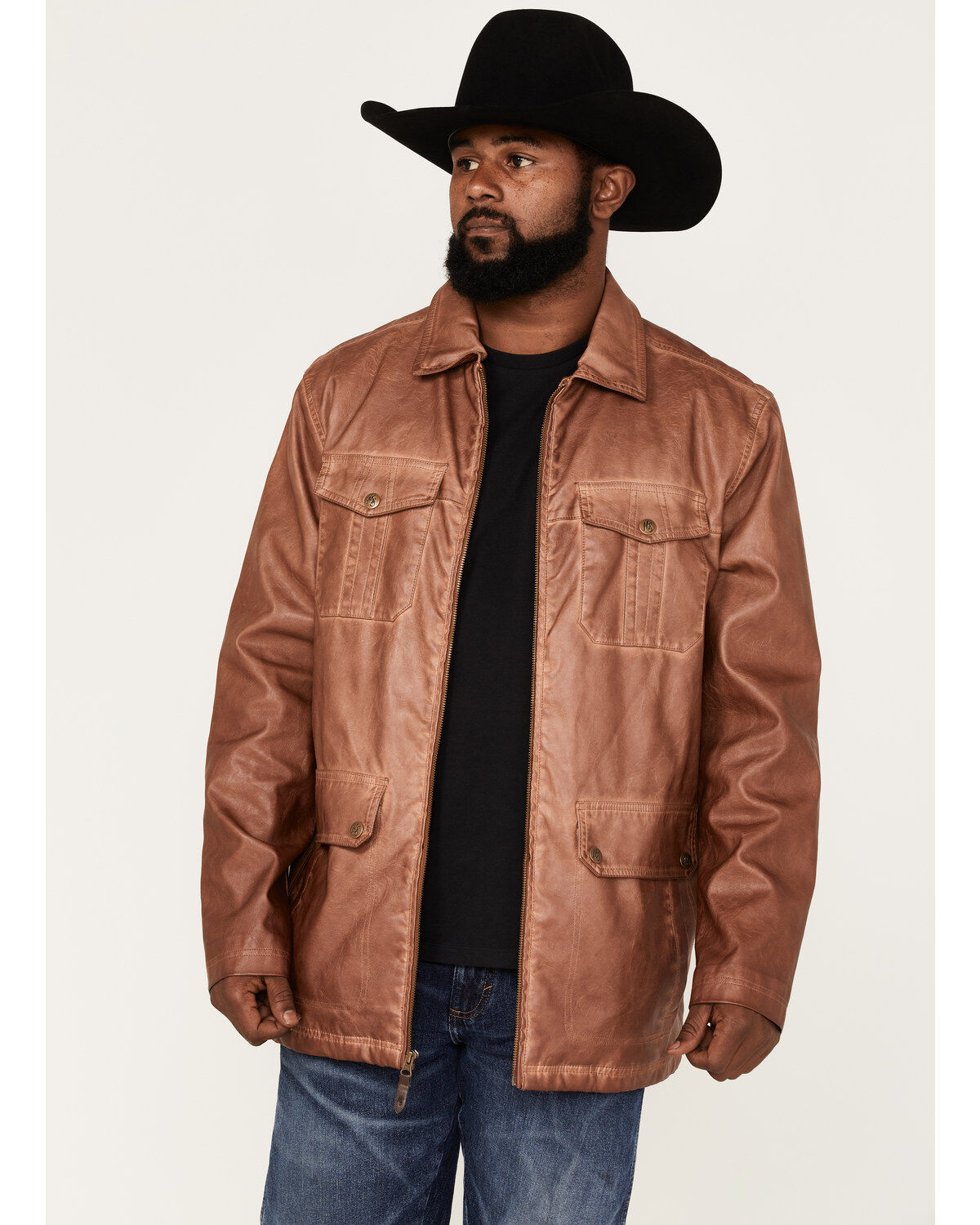 Moonshine Spirit Men's Garment Dye Moto Jacket