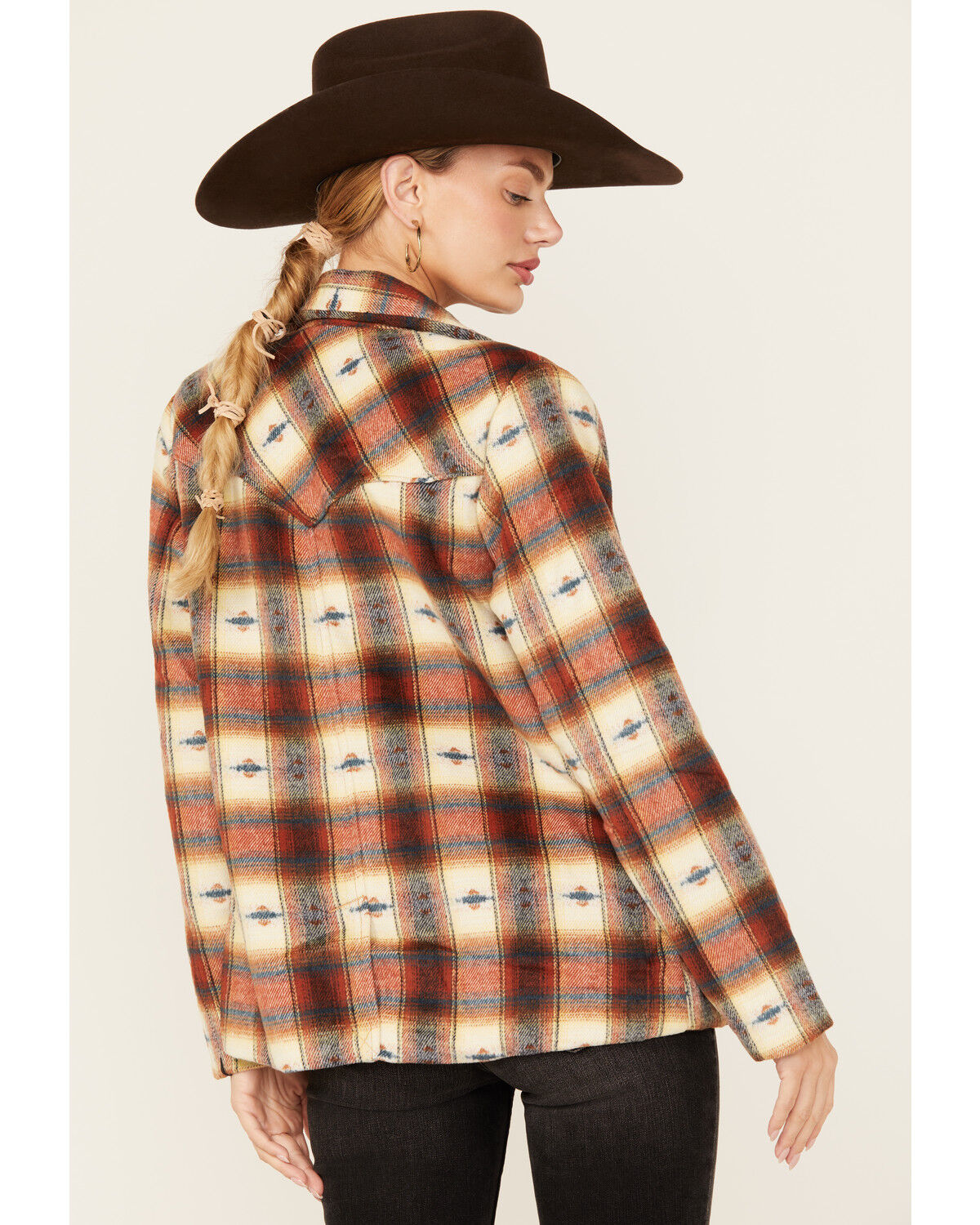 Wrangler Women's Plaid Print Blazer