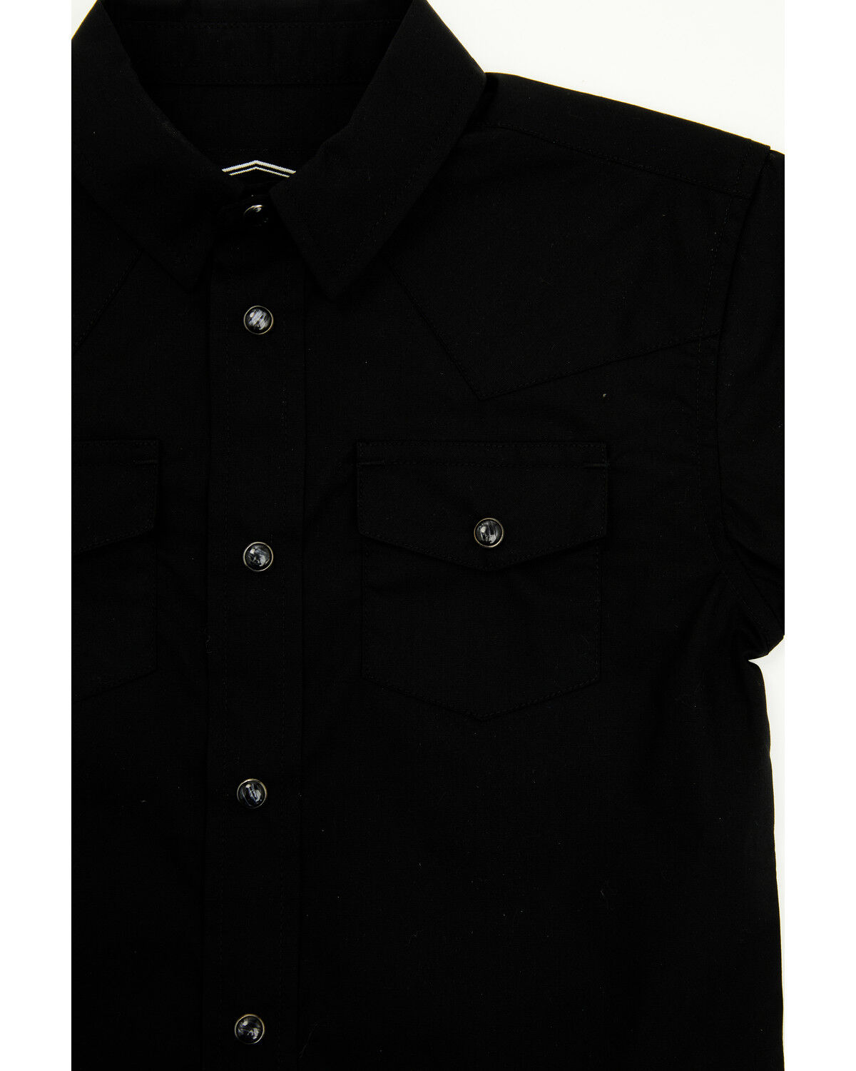 Gibson Trading Co Toddler Boys' Solid Short Sleeve Snap Stretch Western Shirt