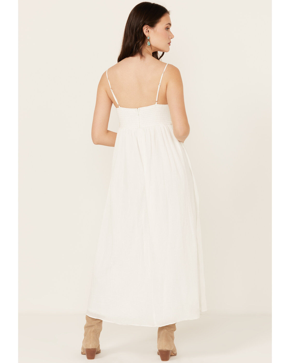 Yura Women's Crochet Sleeveless Midi Dress