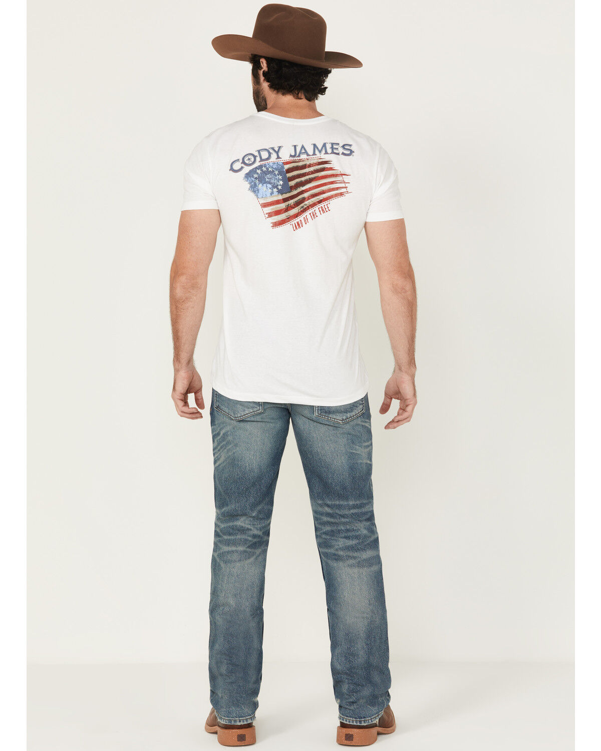 Moonshine Spirit Men's Slasher Medium Wash Slim Straight Rigid Denim Jeans