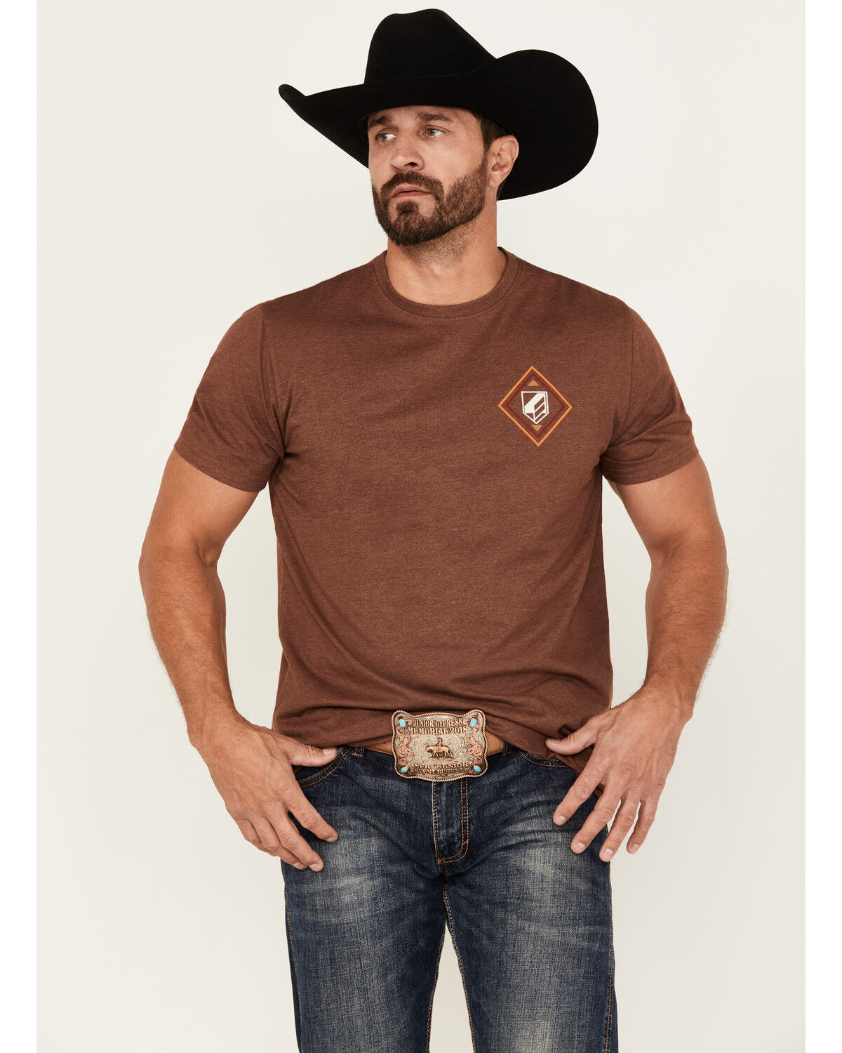 RANK 45® Men's Jarred Southwestern Logo Short Sleeve Graphic T-Shirt