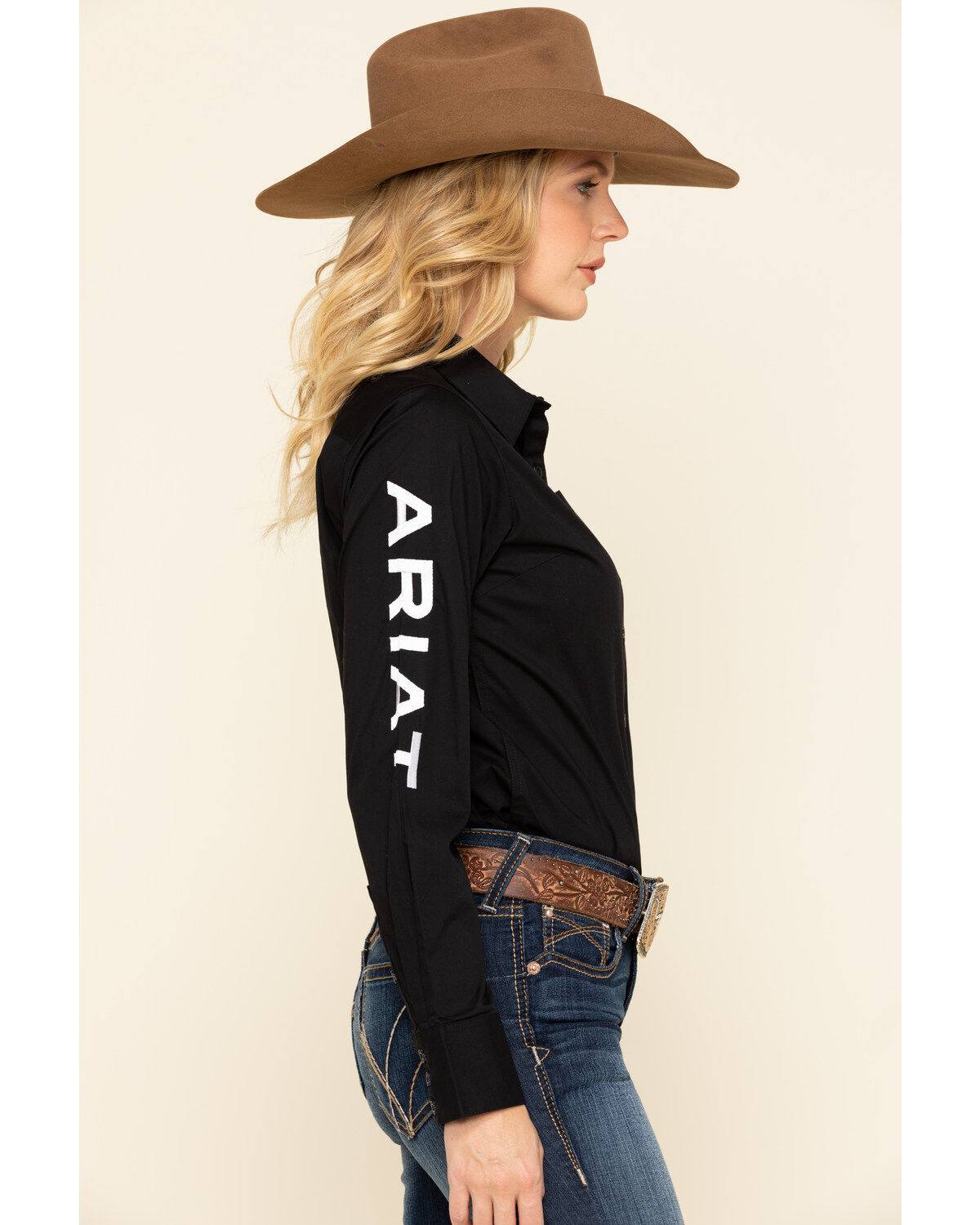 Ariat Women's Team Kirby Stretch Logo Long Sleeve Shirt