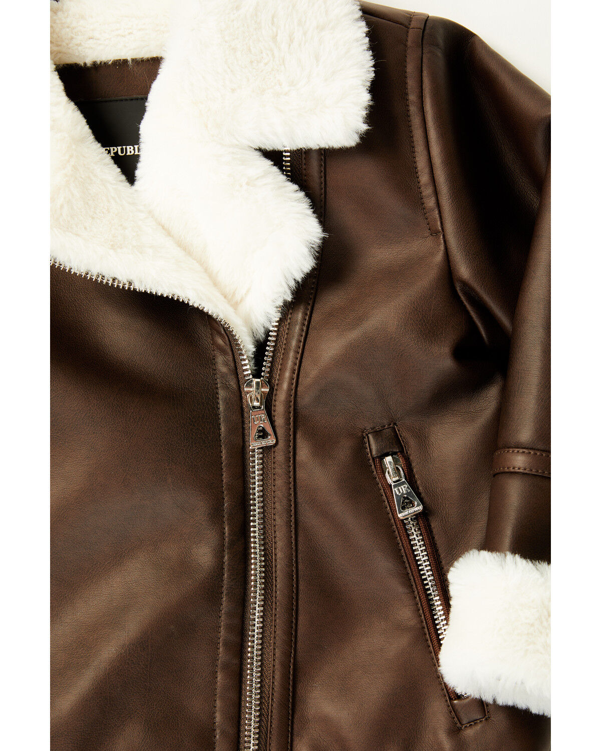 Urban Republic Toddler Girls' Sherpa Lined Moto Jacket