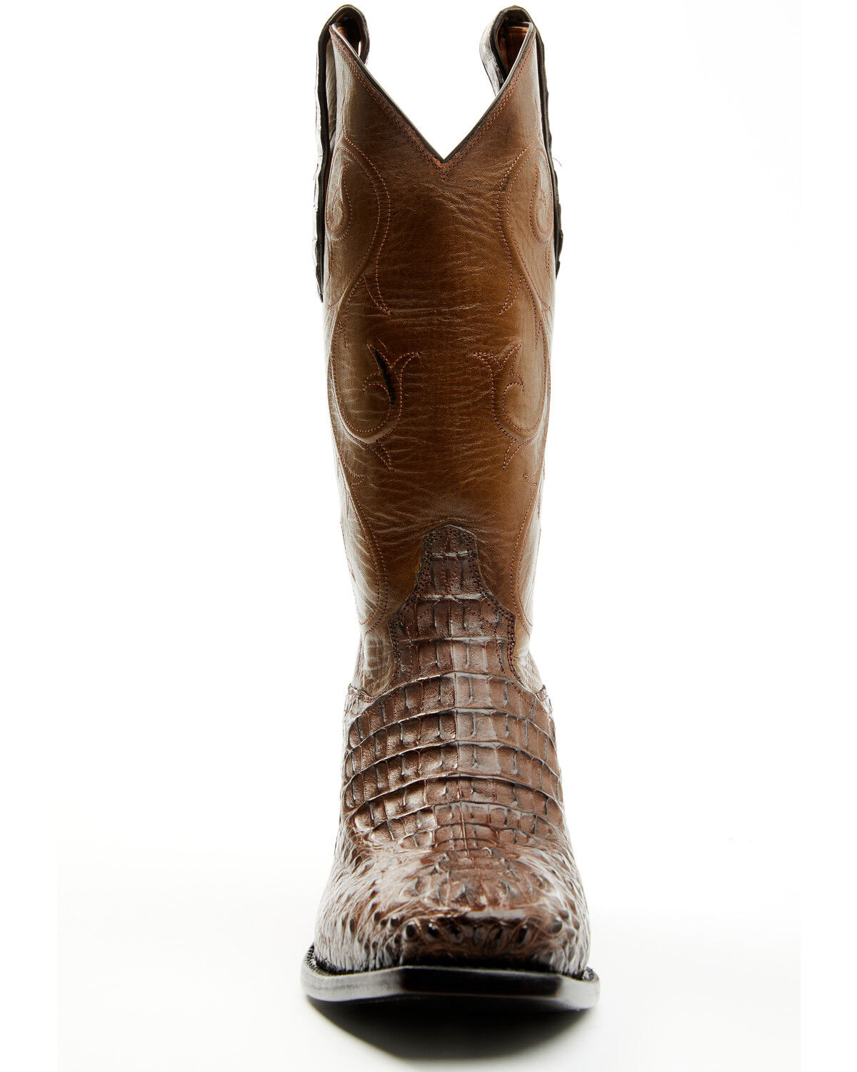 Tony Lama Men's Exotic Hornback Caiman Western Boots - Square Toe