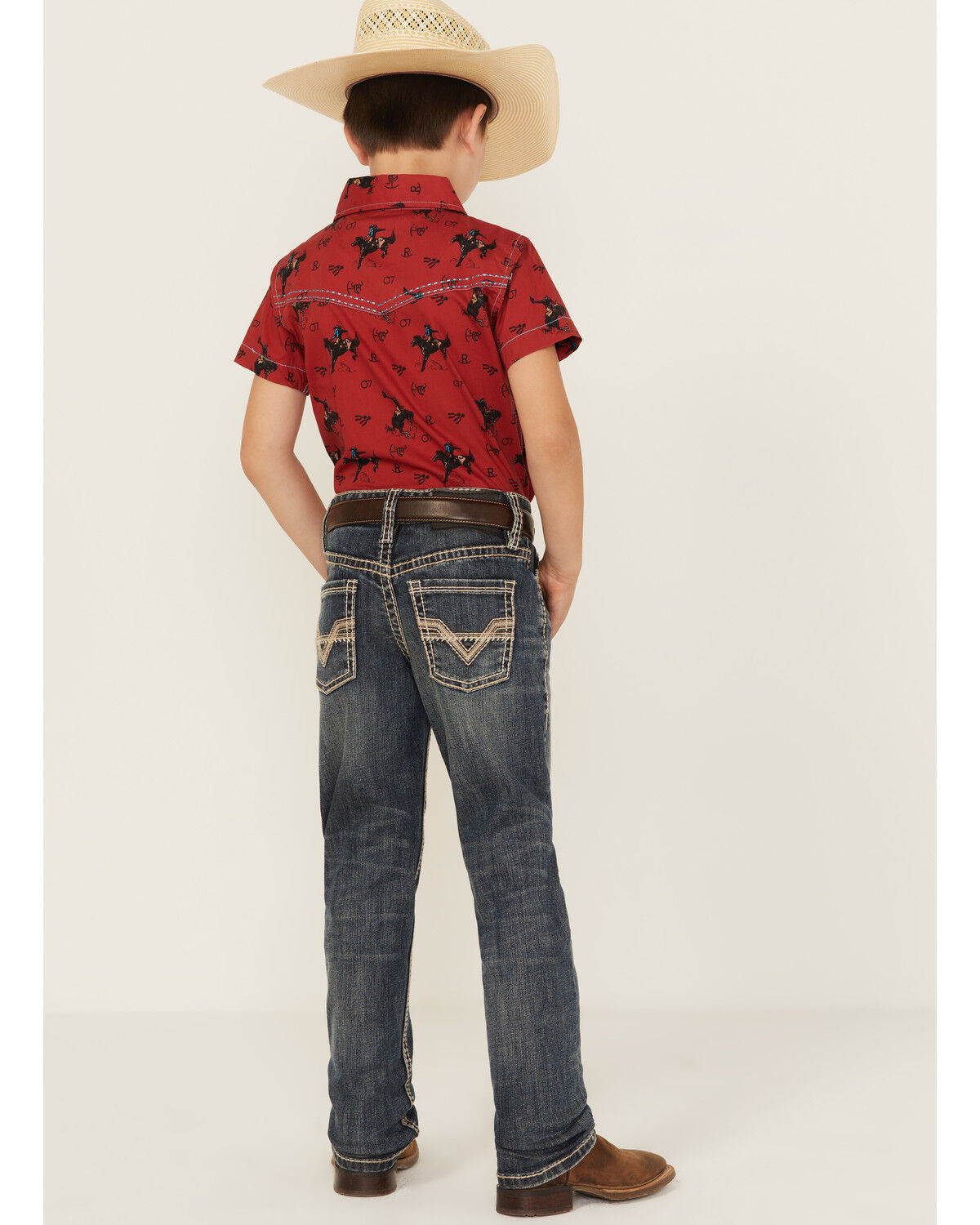 Panhandle Boys' Dark Wash Vintage Revolver Denim Jeans