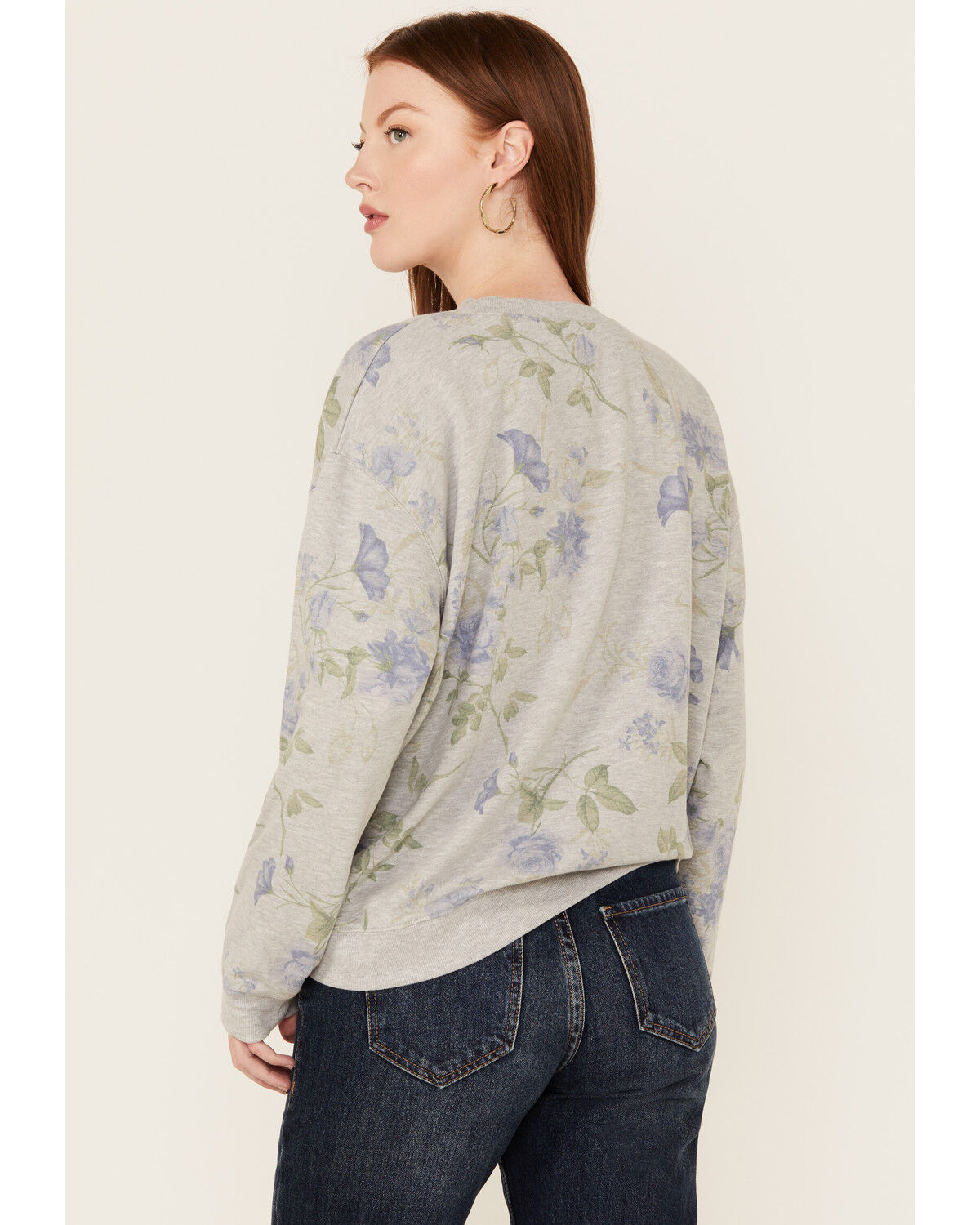Originality Women's Nashville Floral Print Long Sleeve Shirt