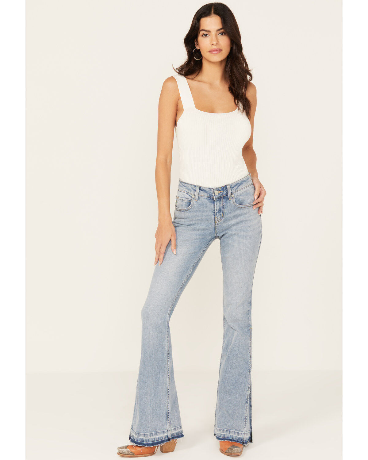 Shyanne Women's Saguaro Mid Rise Stretch Bootcut Jeans