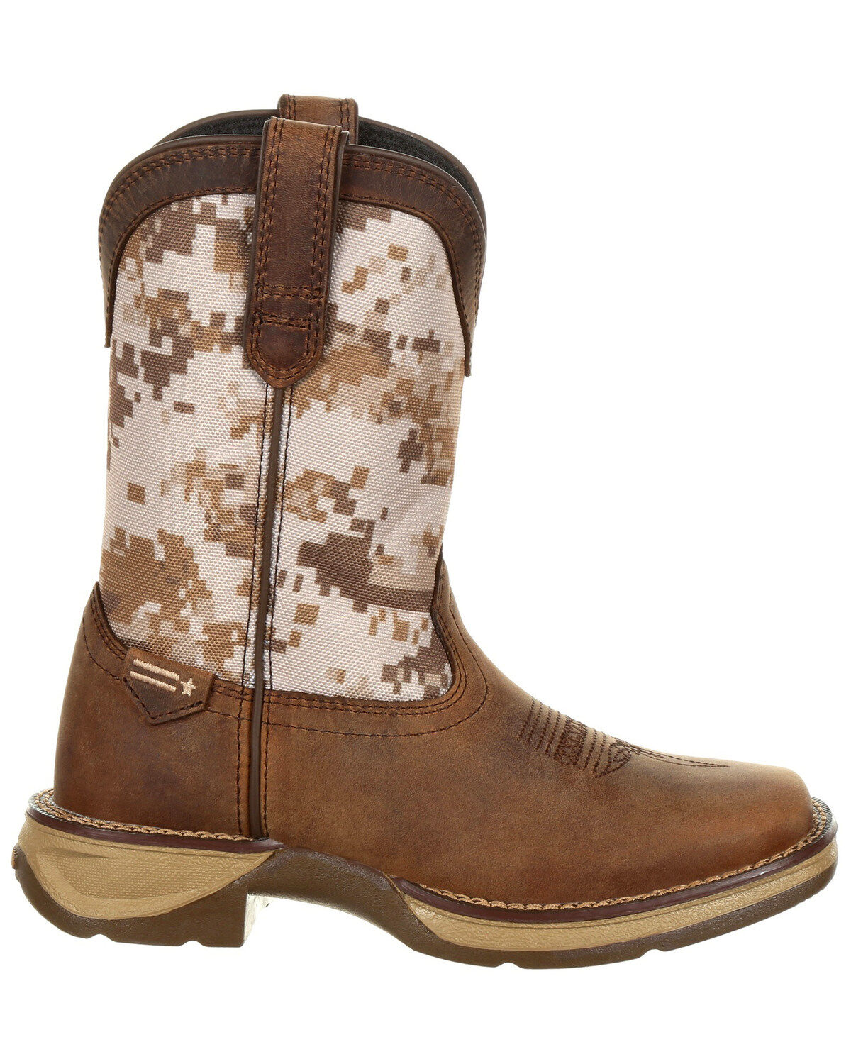 Durango Boys' Lil Rebel Desert Camo Western Boots - Square Toe