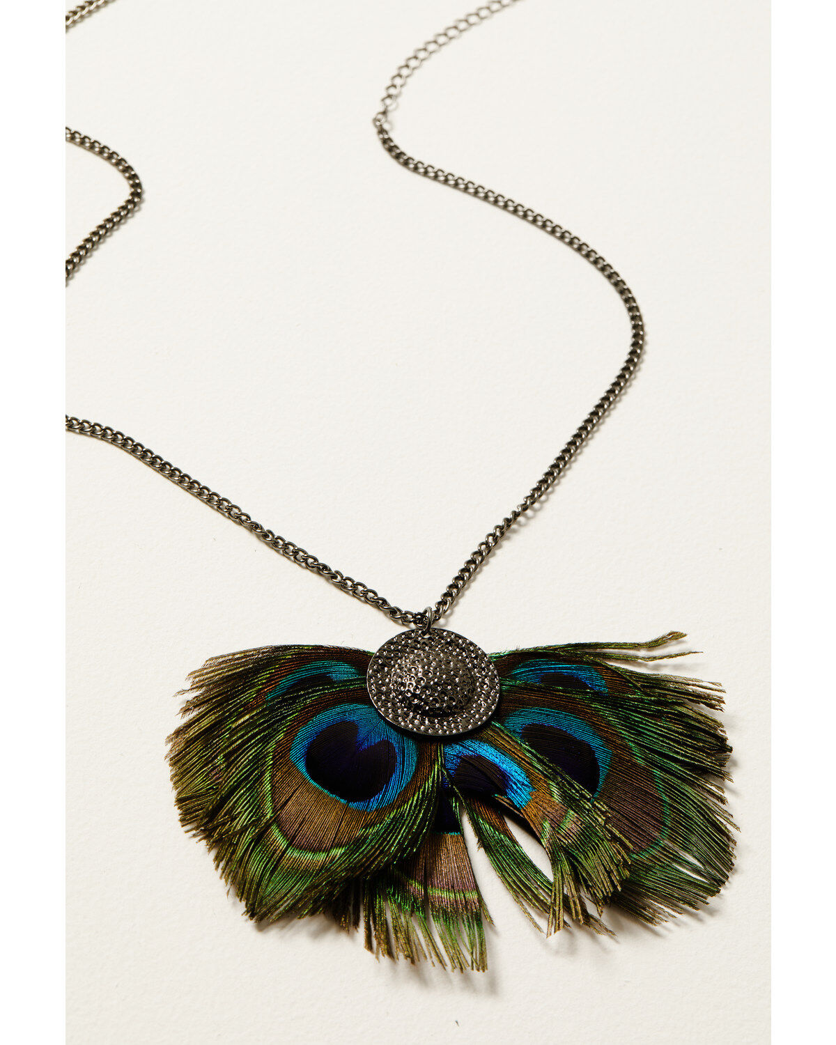 Shyanne Women's Enchanted Forest Peacock Feather Necklace