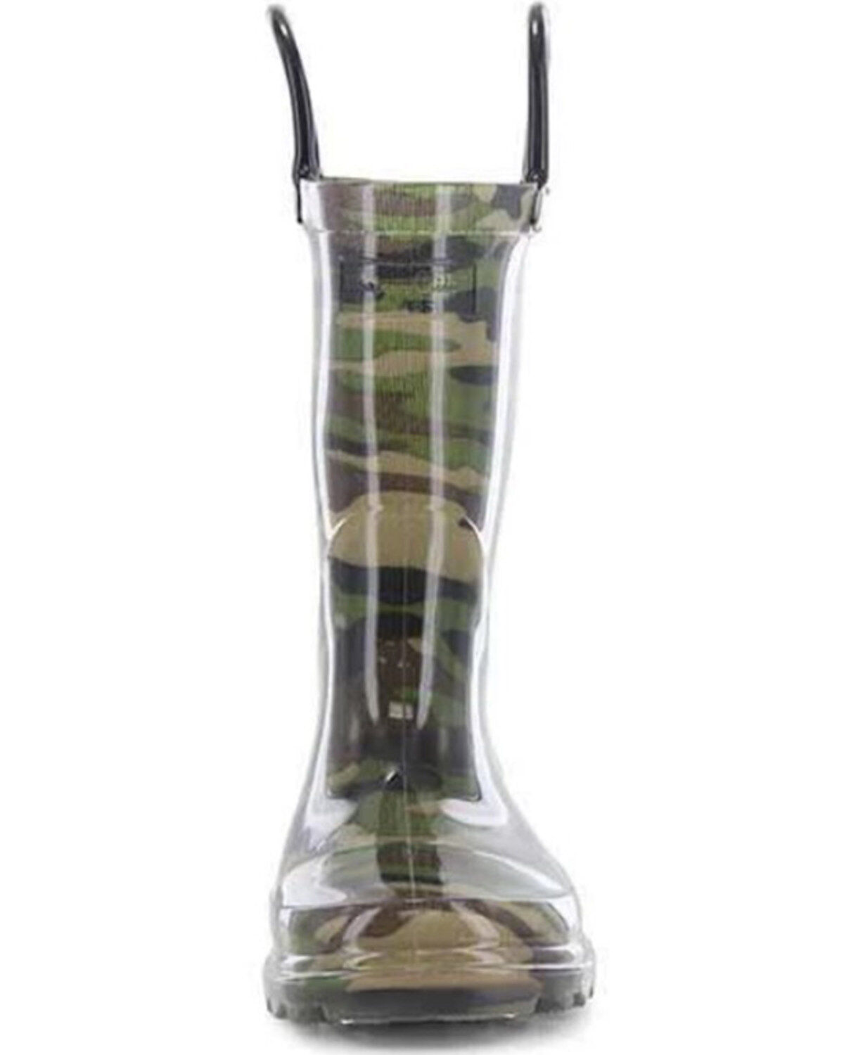 Western Chief Boys' Camo Lighted PVC Rain Boots