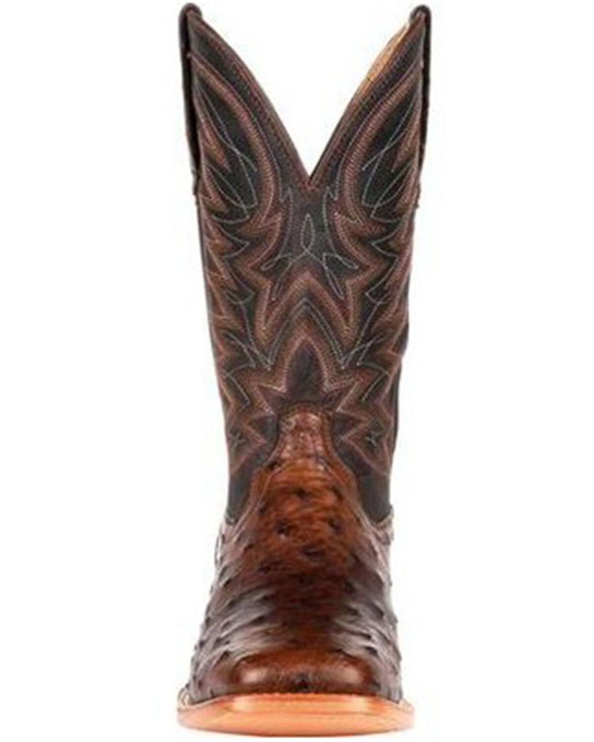 Durango Men's Brown Exotic Full-Quill Ostrich Western Boots - Square Toe