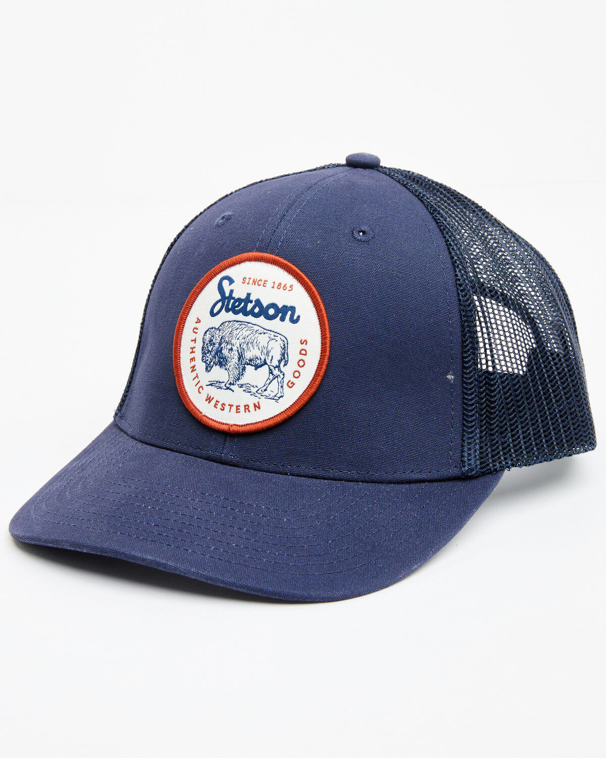 Stetson Men's Bison Circle Patch Trucker Cap