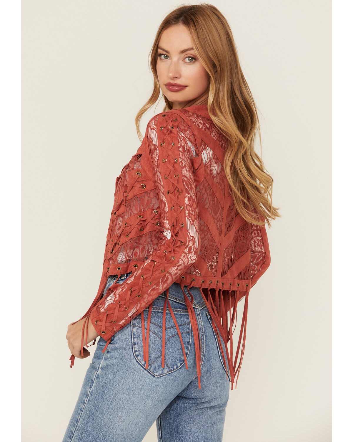 Vocal Women's Suede Tassel Jacket