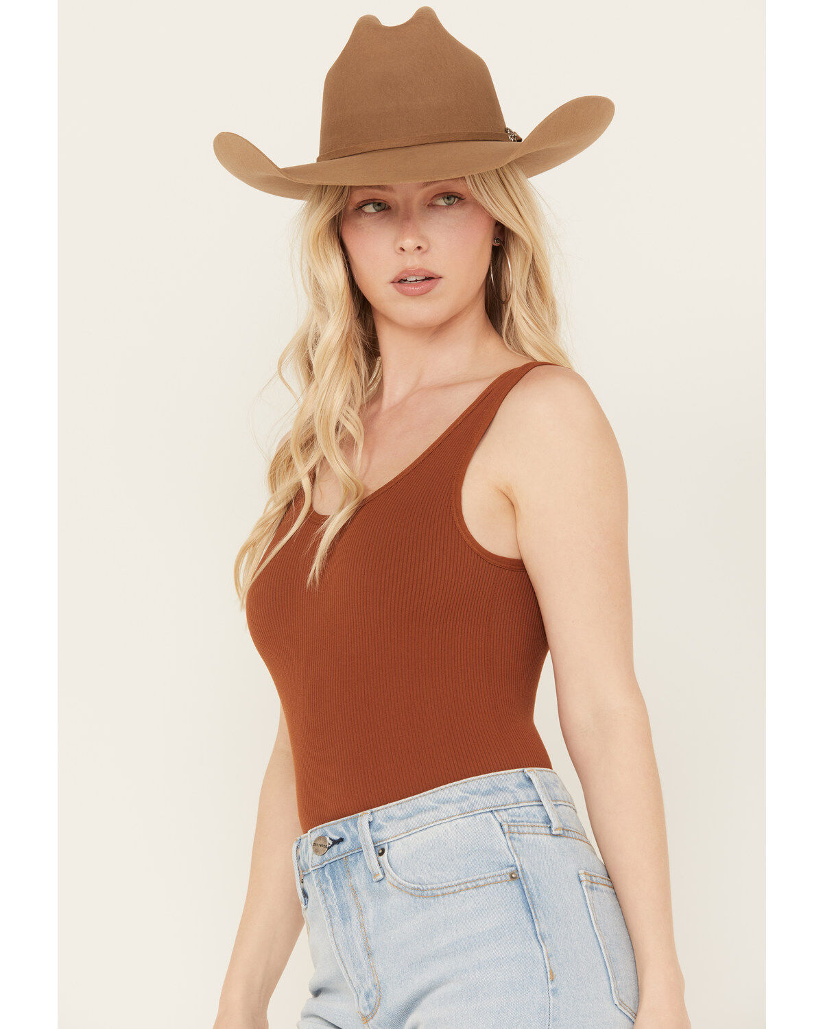 By Together Women's Hello There Ribbed Bodysuit