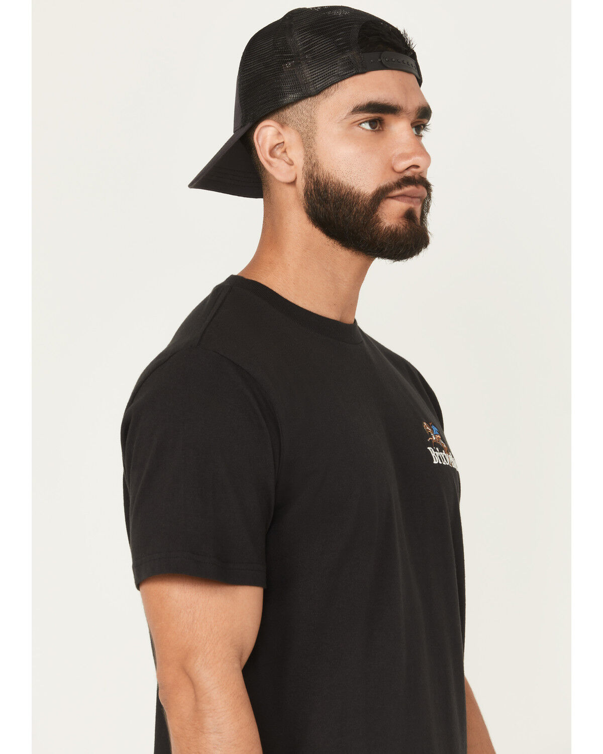Brixton Men's Inwood Cowboy Embroidered Short Sleeve T-Shirt
