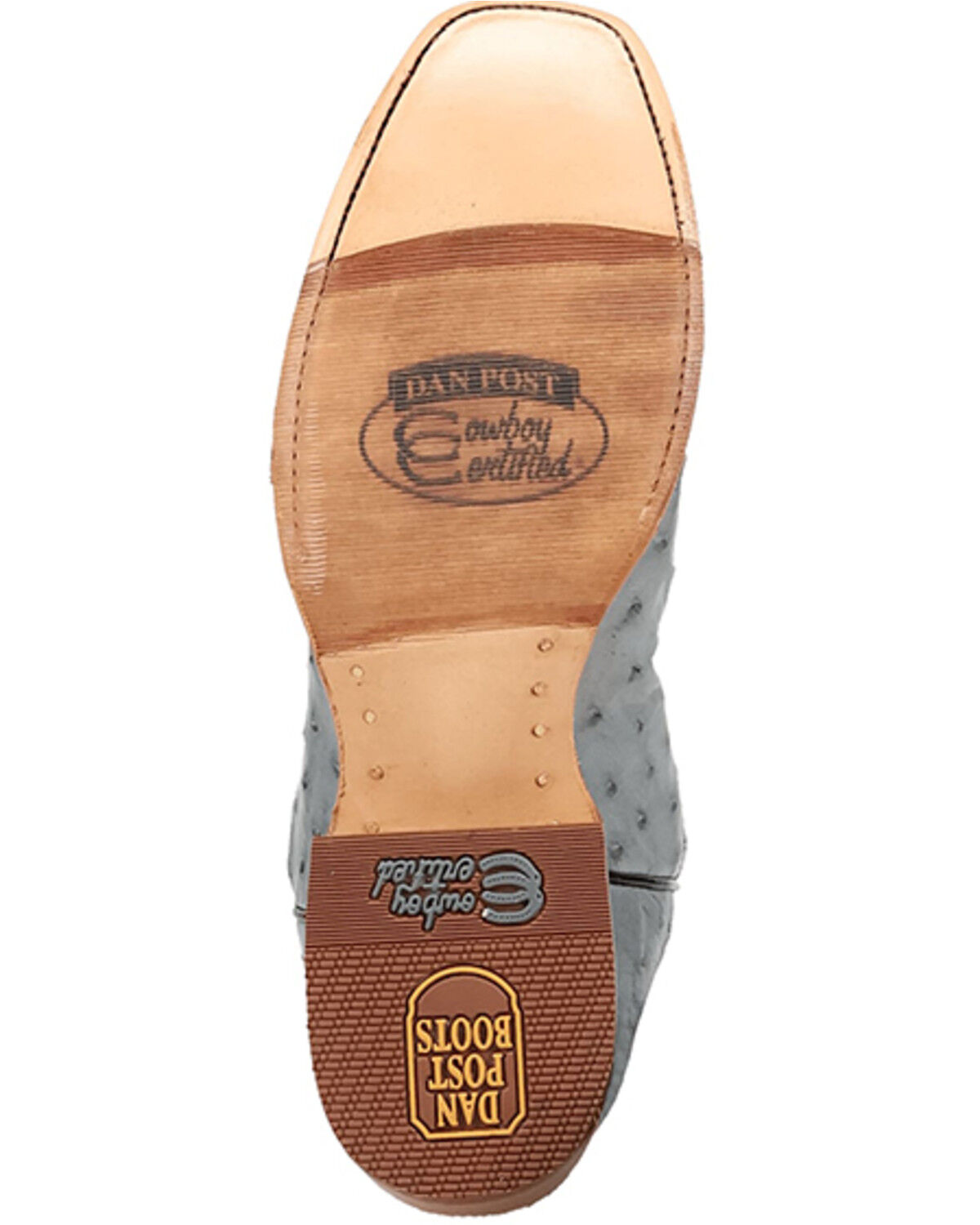 Dan Post Men's Brady Exotic Ostrich Western Boots - Square Toe