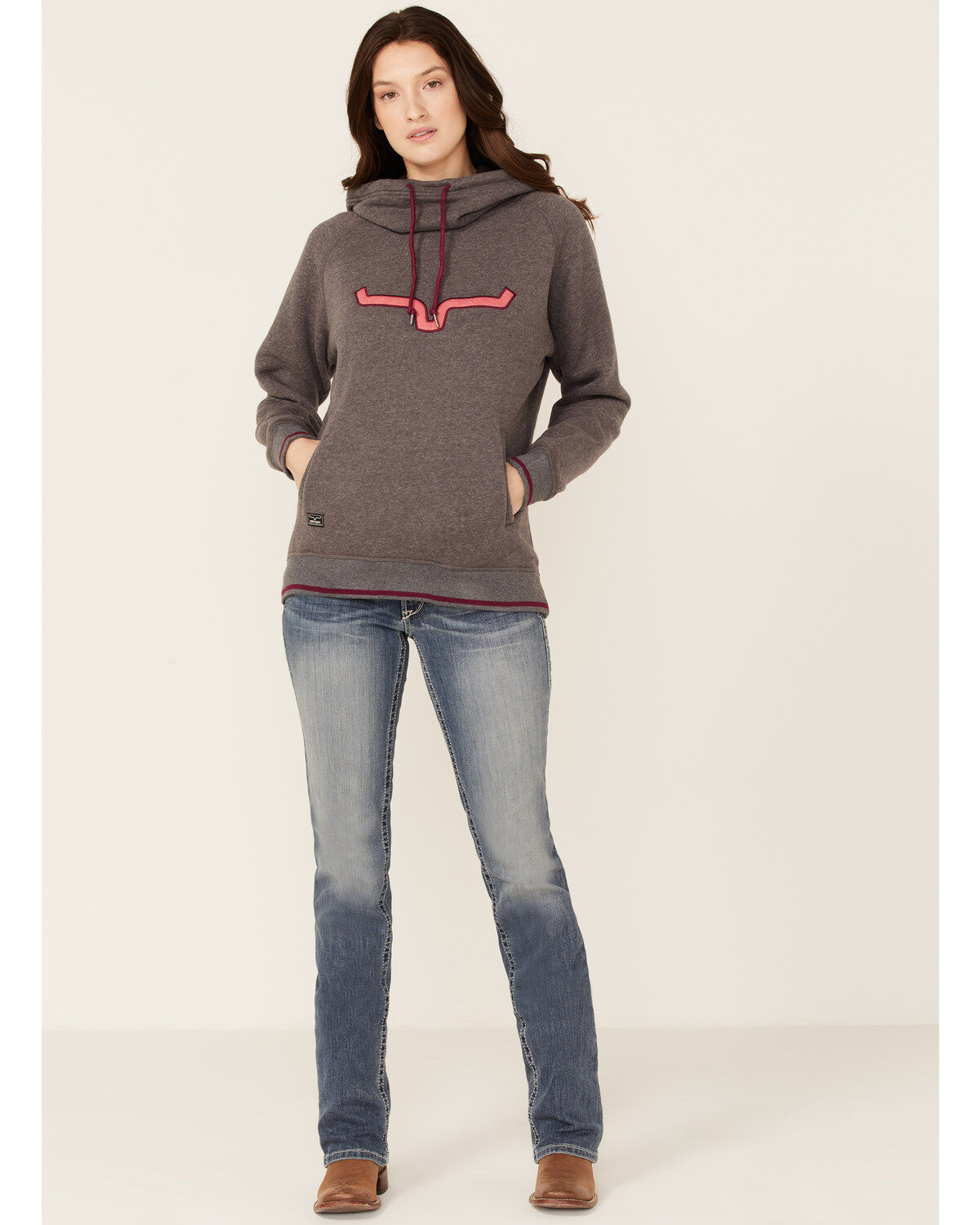 Kimes Ranch Women's Two-Scoops Logo Hoodie Sweatshirt
