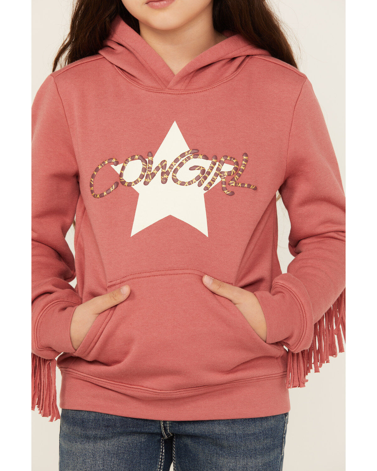 Shyanne Girls' Cowgirl Fringe Graphic Hoodie