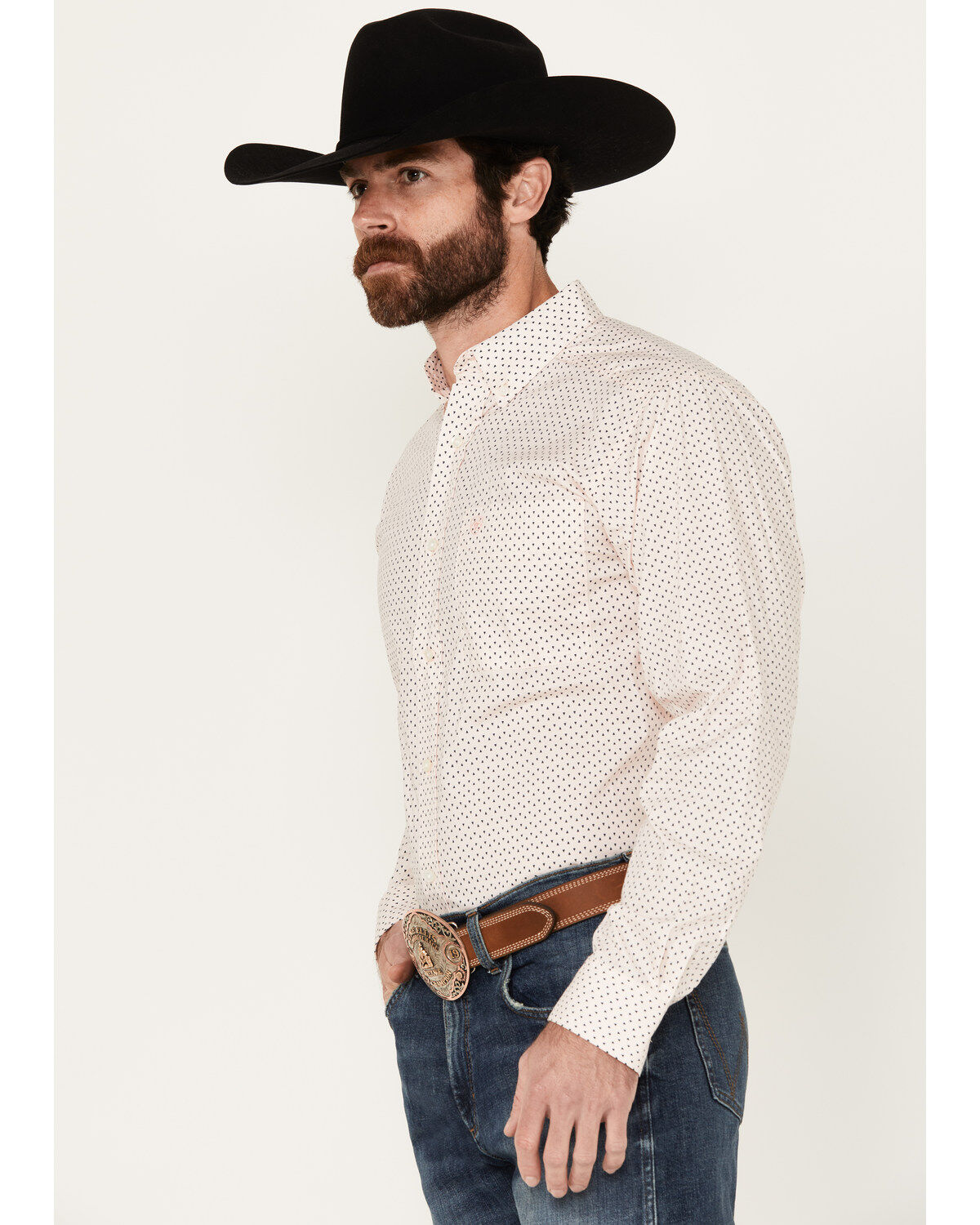 Ariat Men's OZ Print Long Sleeve Button-Down Western Shirt