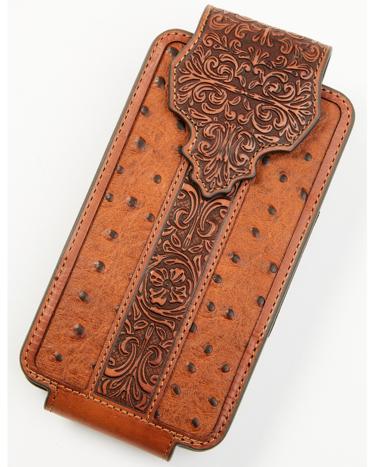 Cody James Men's Grady Faux Ostrich Cellphone Case