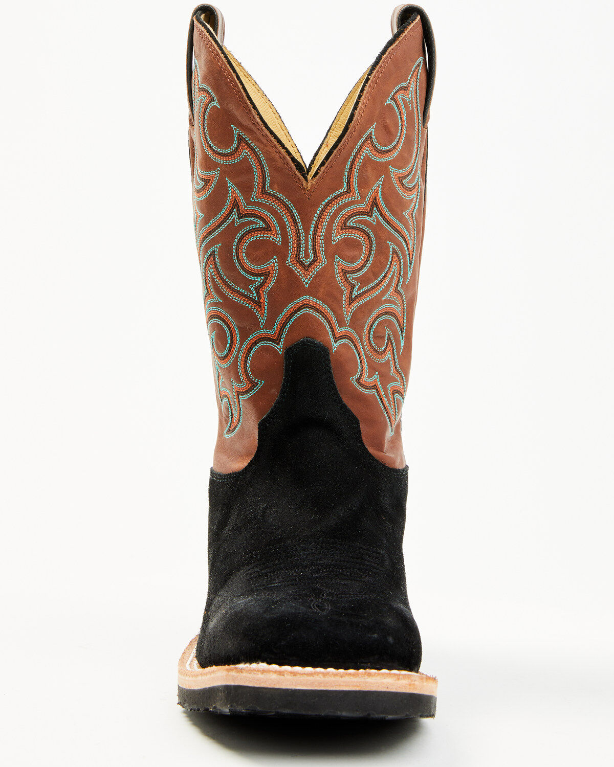 Justin Men's Alamo Roughout Western Boots - Broad Square Toe