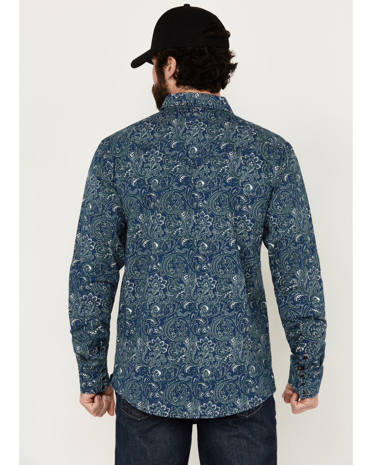 Cody James Men's FR Printed Lightweight Long Sleeve Snap Western Work Shirt