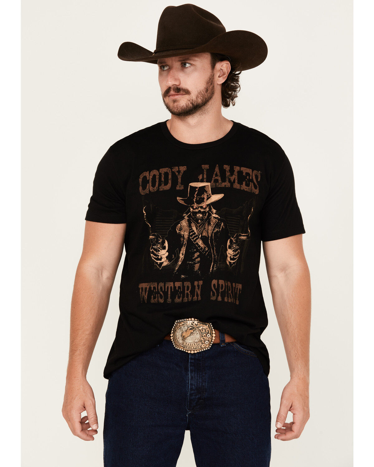 Cody James Men's Ghost Gunslinger Short Sleeve Graphic T-Shirt