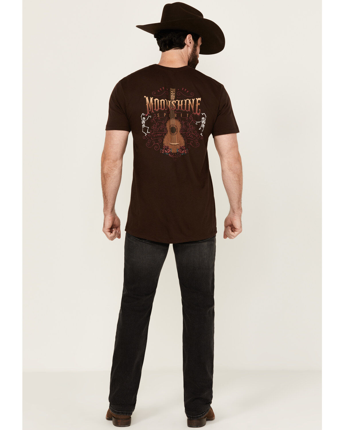 Moonshine Spirit Men's Rocky Mountain Black Wash Slim Stretch Denim Jeans