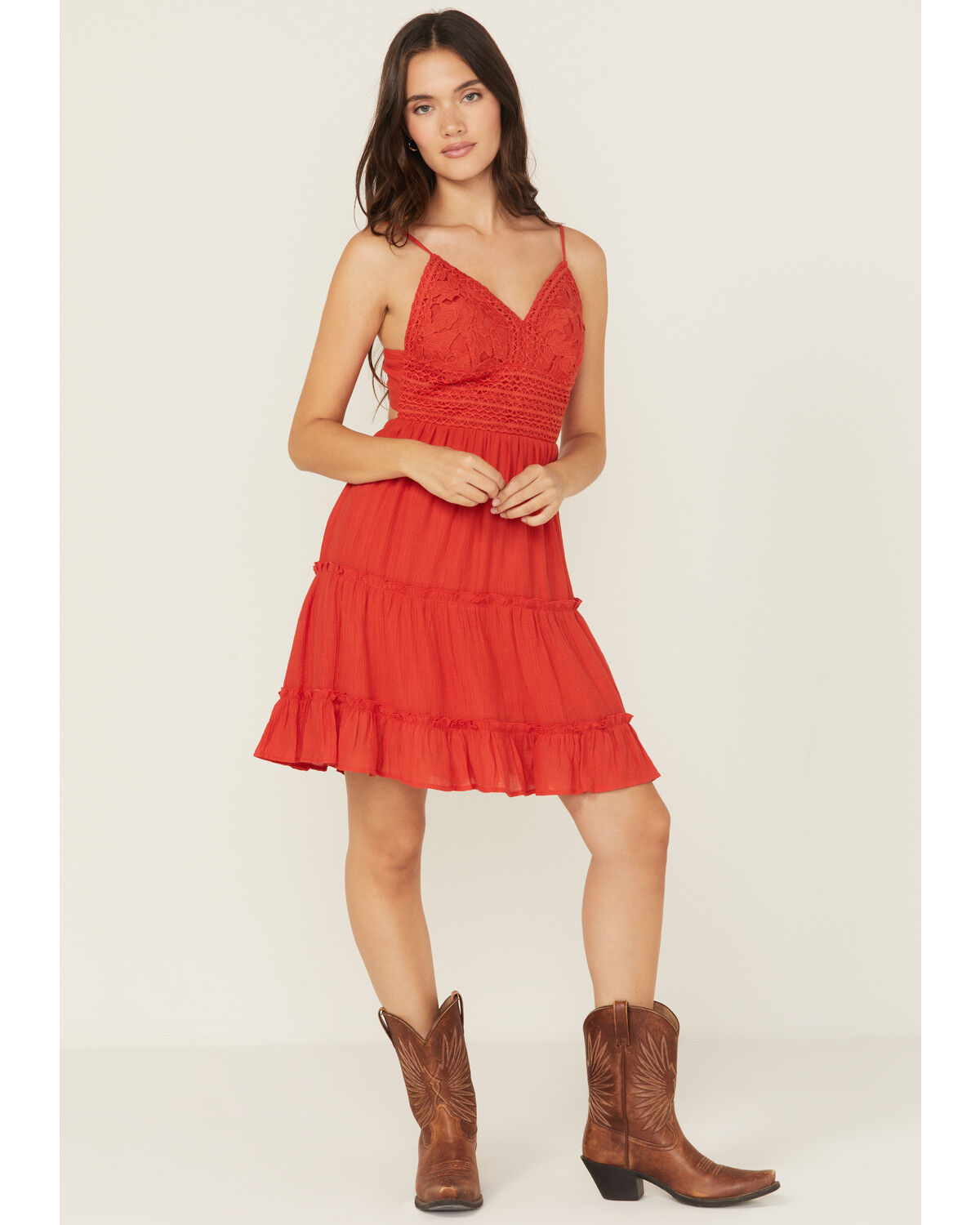 Shyanne Women's Lace Bustier Mini Dress