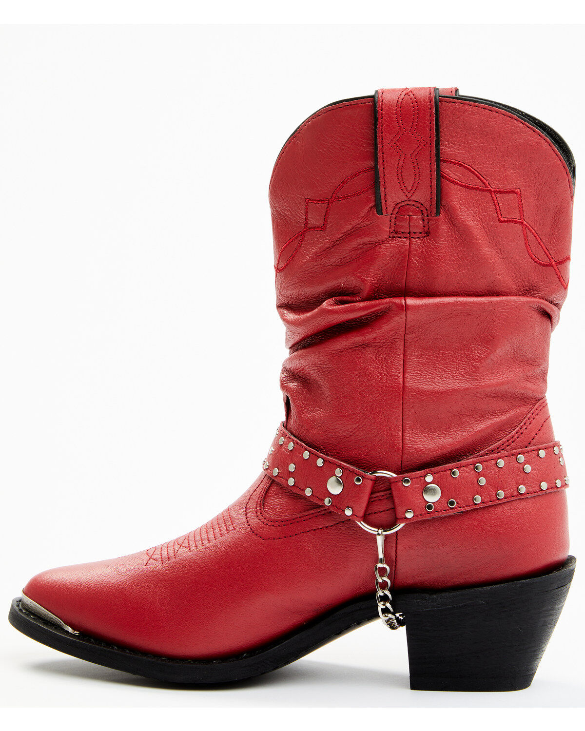 Shyanne Women's Ally Slouch Harness Fashion Boots - Round Toe