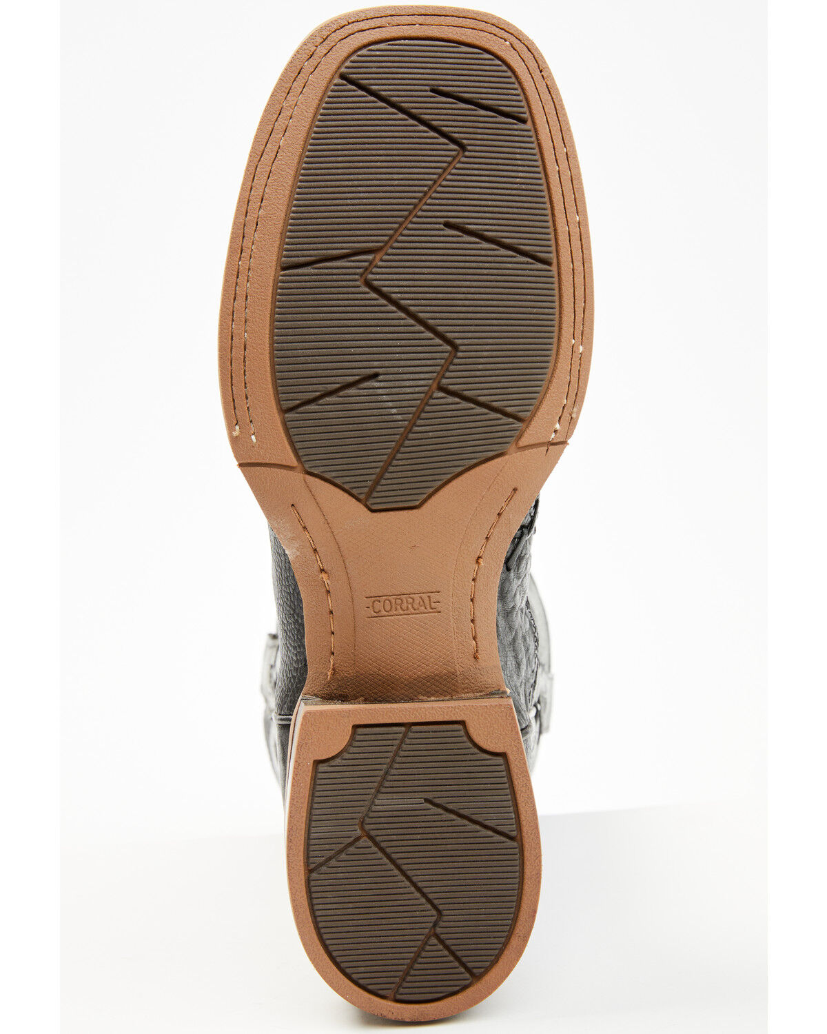 Corral Men's Exotic Ostrich Barbed Wire Western Boots - Broad Square Toe