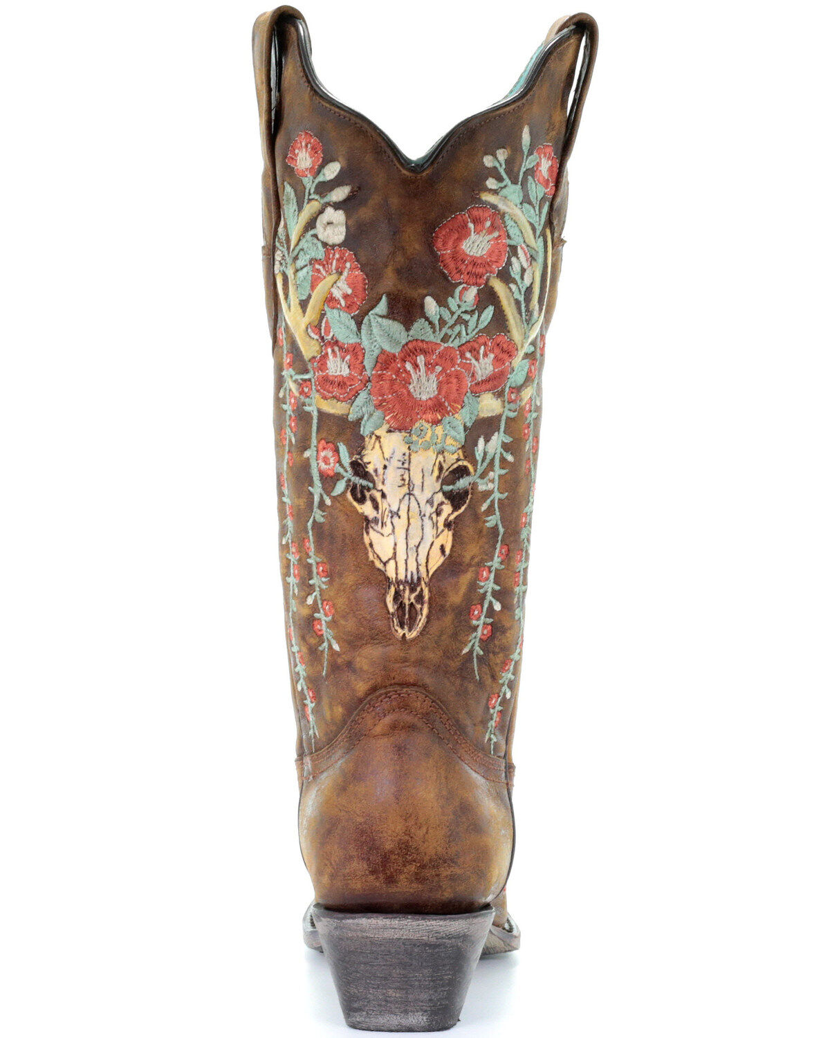 Corral Women's Deer Skull Western Boots - Snip Toe
