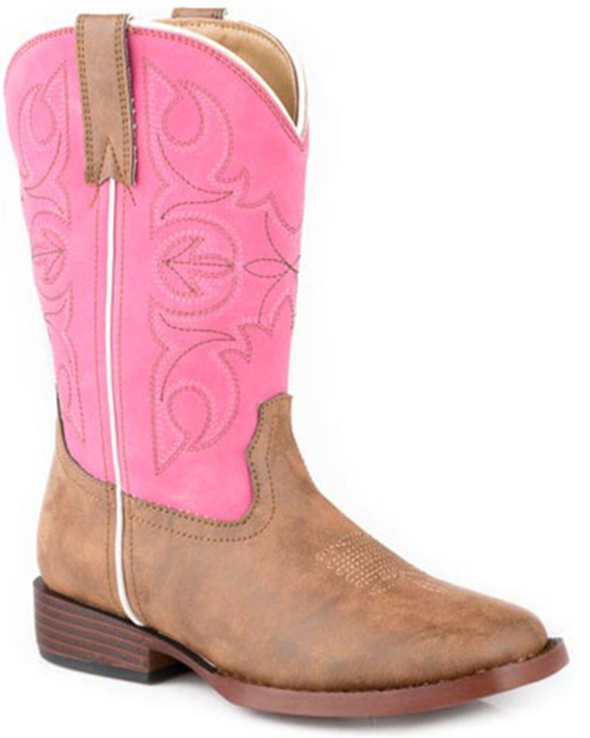 Roper Little Girls' Ainsley Western Boots - Broad Square Toe