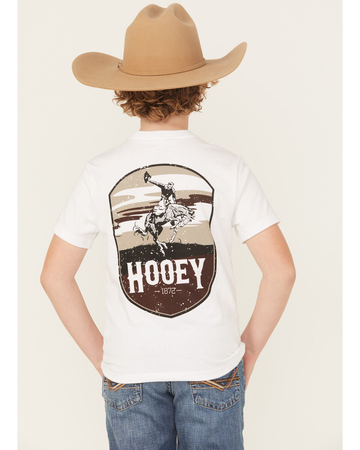 Hooey Boys' Bucking Horse Short Sleeve Graphic T-Shirt